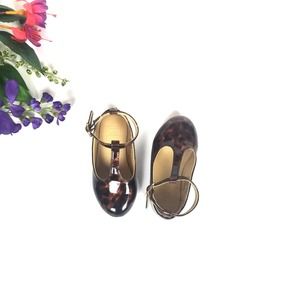 COPY - Janie and Jack Girl Maryjane tortoise style shoe. Size 6